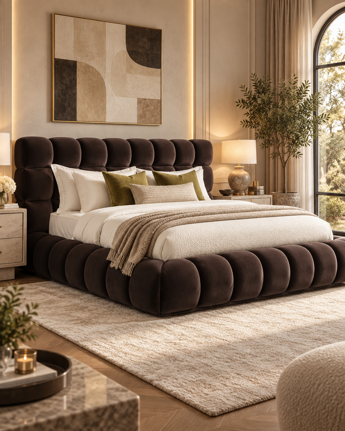 Bubble Bed special upholstered