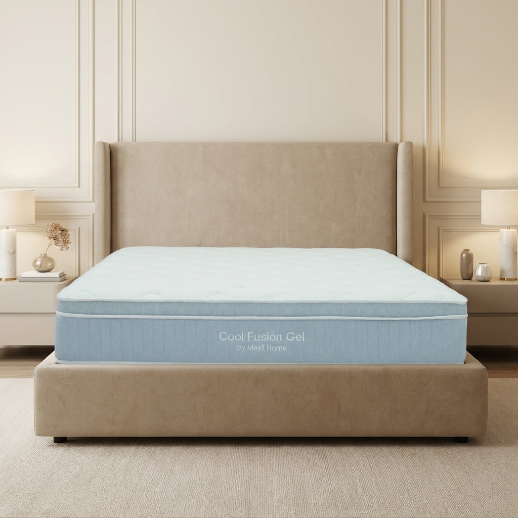 Cool Fusion Gel Euro Top Mattress by Mayf Home — product photo, angle 2