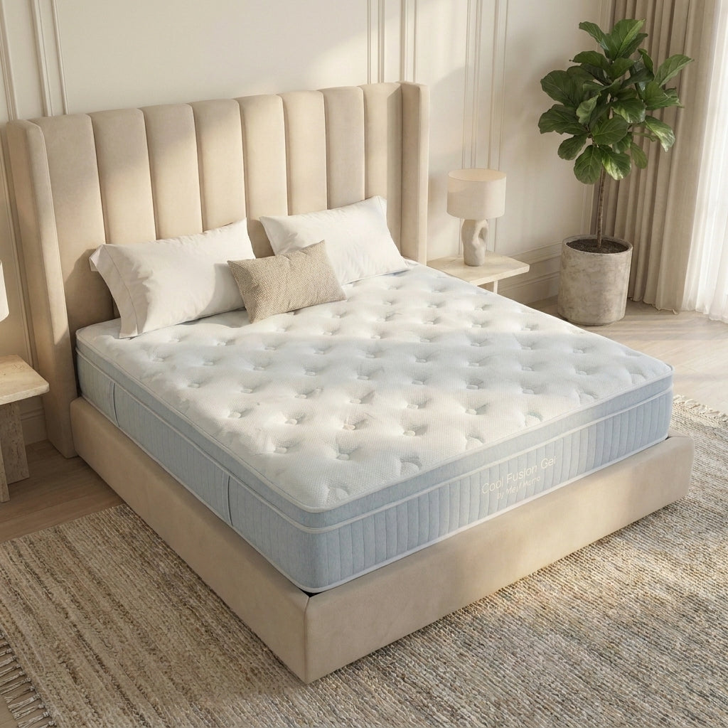 Cool Fusion Gel Euro Top Mattress by Mayf Home — product photo, angle 9