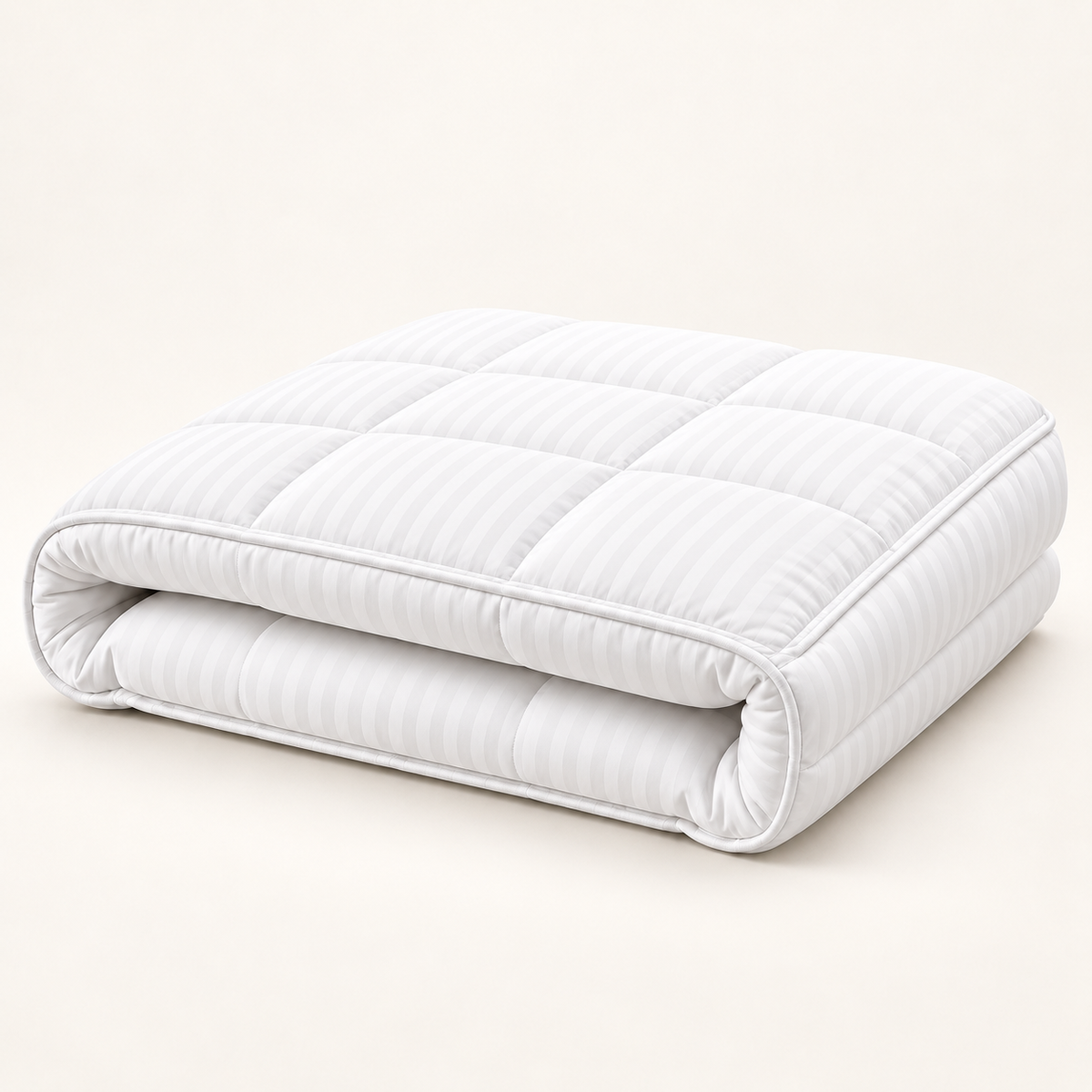 MAYF Home 300TC Mattress Topper – White Stripe