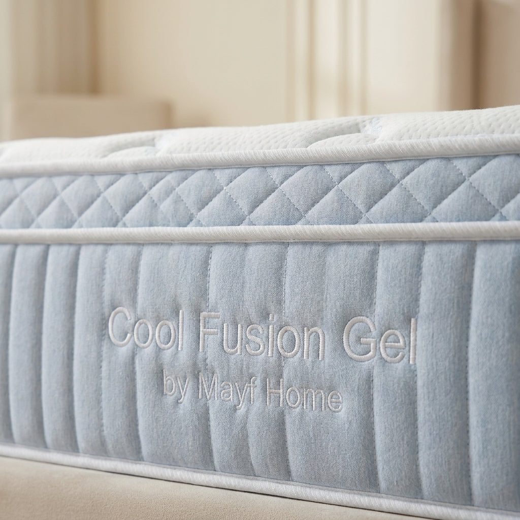 Cool Fusion Gel Euro Top Mattress by Mayf Home — product photo, angle 6