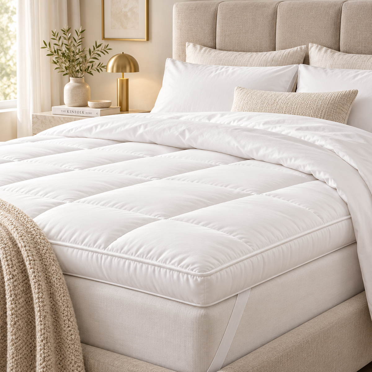 MAYF Home 300TC Mattress Topper – White