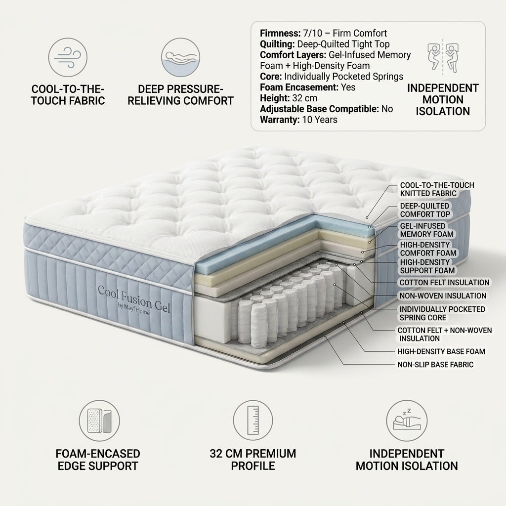 MAYF Cooling Gel Memory Mattress