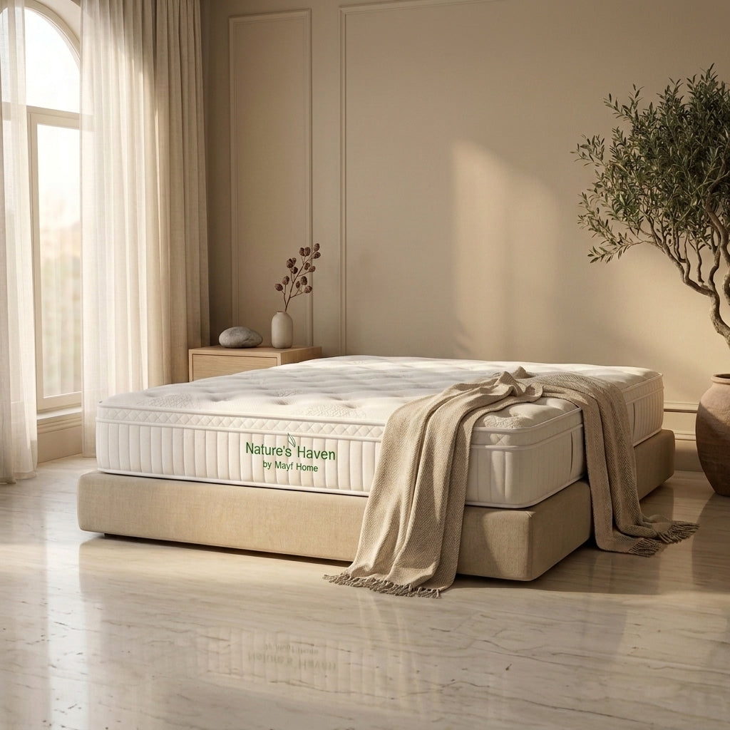 Nature's Haven Latex Euro Top Mattress by Mayf Home