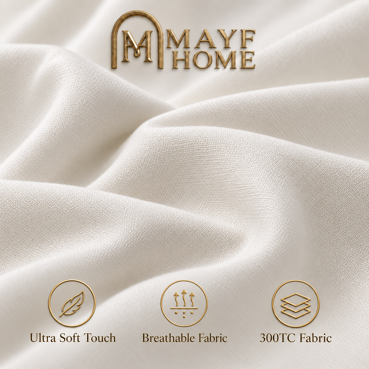 Tropic Duvet - Ivory By Mayfhome