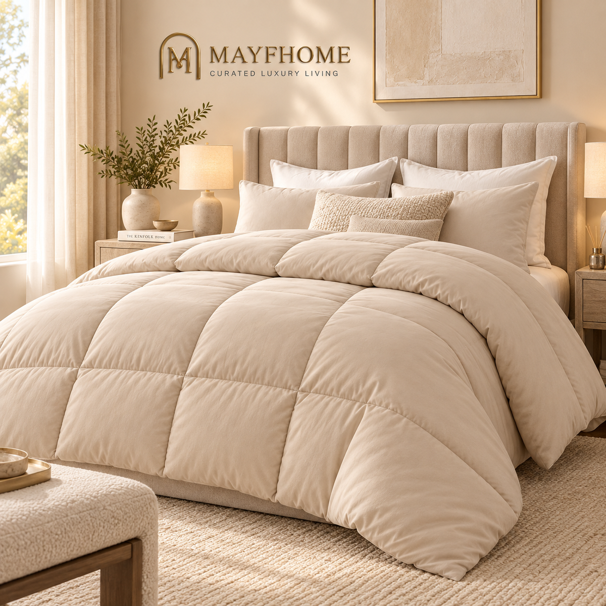 لحاف MAYF Home بكثافة نسيج 300 – بيج